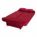Kαναπές - κρεβάτι Tiko PLUS Megapap τριθέσιος με αποθηκευτικό χώρο και ύφασμα σε κόκκινο 200x90x96εκ.