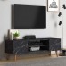 Έπιπλο τηλεόρασης Etna Megapap μελαμίνης χρώμα μαύρο εφέ μαρμάρου 120x30x40εκ.