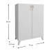 Ντουλάπι κουζίνας/μπάνιου - Παπουτσοθήκη μελαμίνης Lilly Megapap χρώμα λευκό 72x32,5x88εκ.